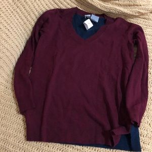 J crew factory colorblock sweater